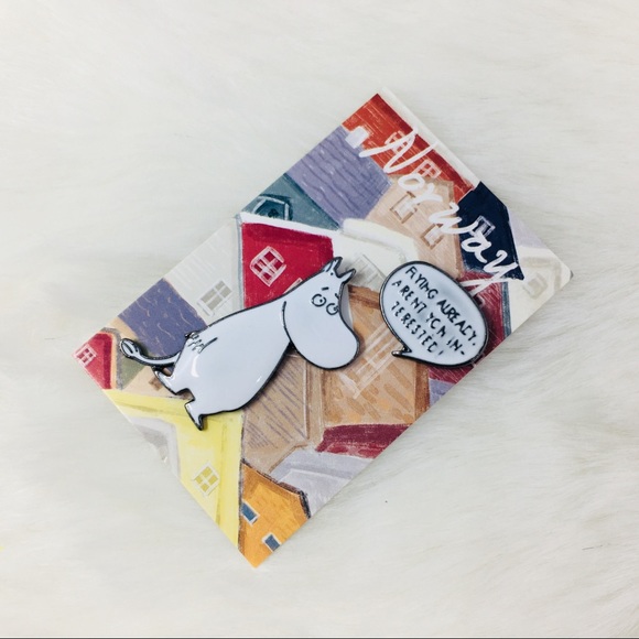 Jewelry - ‼️5 for $25‼️Cute Moomin Hippo in Norway Pin